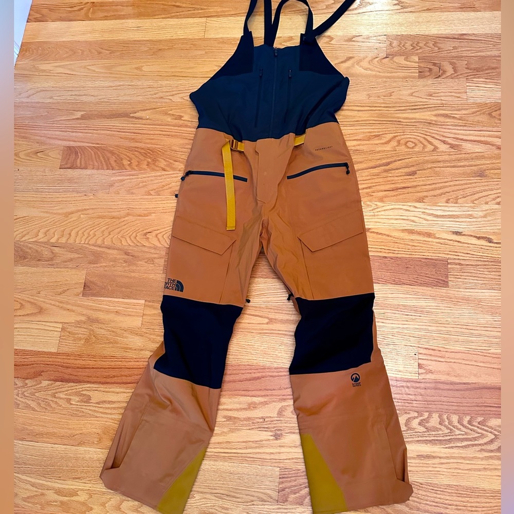 North Face Mens A-Cad Futurelight bibs Steep Series Timber Tan Large